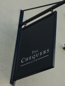 Chequers pub sign